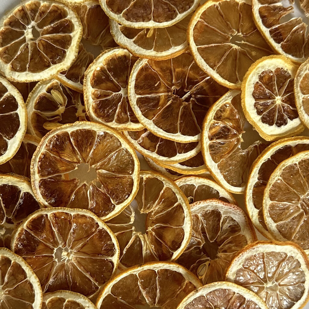 gedroogde citroen schijfjes